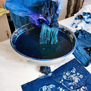 扎染工具材料蓝靛染料蜡染草木活动古法蓝染印染丝巾饰品幼儿园