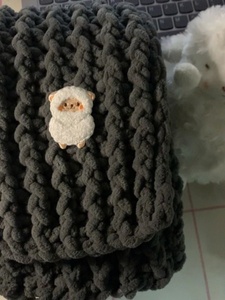 可爱小羊小熊围巾材料包手织手工围巾冬季diy毛线粗线送男友礼物