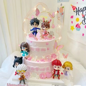 斗罗大陆蛋糕装饰摆件唐三小舞史莱克儿七怪动漫卡通原神手办跨境