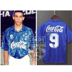 93-94巴西克鲁塞罗复古球衣高士路9号大罗纳尔多经典怀旧足球服