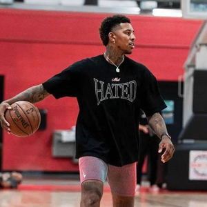 欧美潮牌尼克杨同款短袖t恤男夏季篮球训练服大码宽松青少年半袖