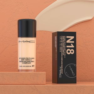 mac魅可无暇哑光粉底液遮瑕控油高持久不脱妆奶油肌防晒n18n15n12