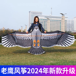 老鹰风筝大人专用网红儿童微风易飞成人超大型高档2024新款式高档