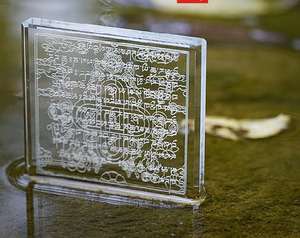 龙王坛城水晶水解脱结缘放生方形制品雕刻水晶用品玻璃