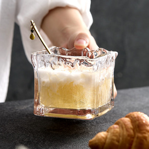 优格燕麦碗创意风早餐玻璃碗大容量冰淇淋杯酸奶杯2024网红新爆款
