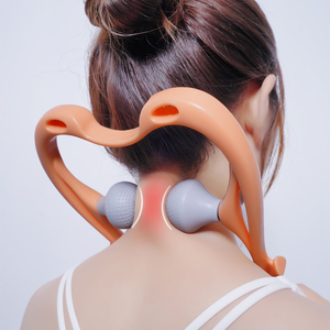 日式颈椎按摩器颈部家用揉捏脖子多功能按摩夹手动按摩仪天鹅神器