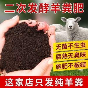 羊粪发酵有机肥蛋颗粒专用种菜通用型养花鸡粪有机肥料营养腐熟