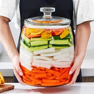 泡菜坛子家用玻璃瓶食品级大口腌鸡蛋咸菜罐子密封罐容器大容量