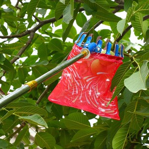 不锈钢摘果器伸缩加长多功能摘果杆高空不锈钢采摘工具摘芒果神器