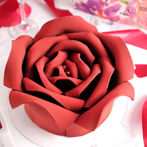 蜜桃家网红玫瑰巧克力生日蛋糕送女神妈妈圣诞蛋糕同城配送成都