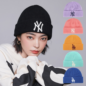 韩国正品mlb毛线帽子针织帽冬季保暖百搭男女情侣新品潮牌ins冷帽