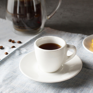 欧式陶瓷咖啡杯子 意式浓缩杯espresso小杯 简约陶瓷咖啡杯碟套装