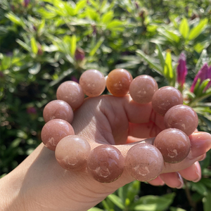 恒生玉石 内蒙古佘太翠纯天然仙女范国潮风草莓酱手串