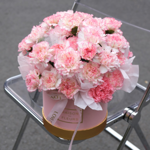 佛山鲜花速递同城配送母亲节花篮粉色康乃馨送妈妈生日鲜花抱抱桶