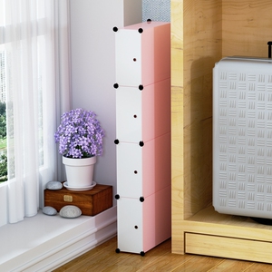 夹缝收纳柜置物架超窄间隙柜三层缝隙杂物收纳柜边角柜储物格子柜