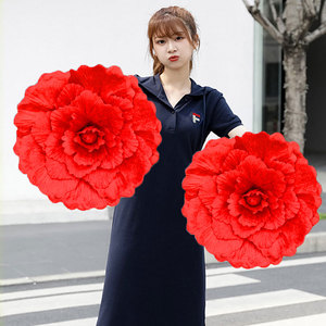 六一舞蹈道具牡丹花儿童跳舞手拿花广场舞演出花运动会入场式手花
