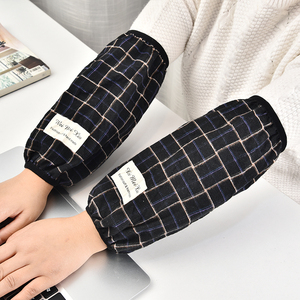 女长款韩版ins潮办公室工作防脏护袖秋冬季简约可爱纯棉套袖1人付款6