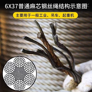 钢丝绳吊具吊索具起重工具手工插编编织编制带吊耳油性双扣钢丝江