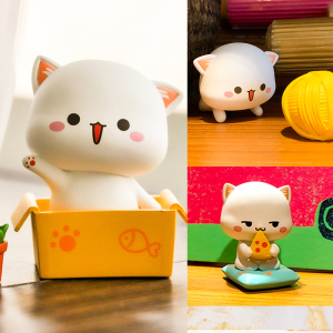 正版蜜桃猫2盲盒第二弹让爱先行 卡通动漫玩偶手办设计公仔礼物