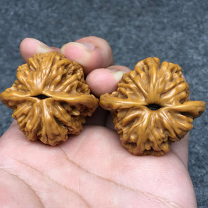 文玩核桃c麦穗虎头核桃机刷包浆玉化麦穗虎头核桃干刷核桃手把件