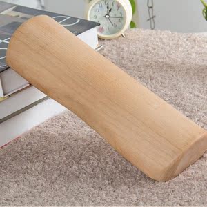 吉木木枕头木头木质颈椎枕实木硬枕头圆枕成人护颈枕头 榉木枕欧