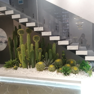 仿真沙漠热带大型植物搭配组合造景仙人掌仙人柱室内景观橱窗装饰