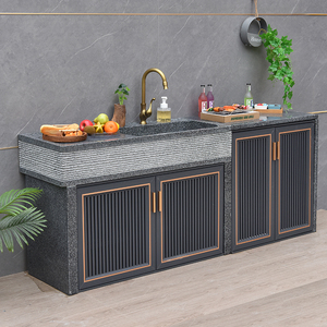 00pptterter淘宝大理石户外烧烤台别墅花园户外洗手盆庭院室外洗菜