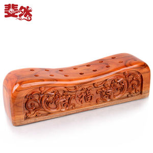 斐然桃木枕头实木硬枕成人单人原木按摩颈椎保健枕送老人生日礼物