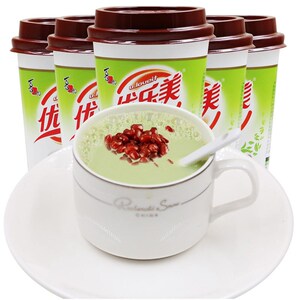 优乐美抹茶红豆味奶茶65g*30杯整箱含炼乳包装早餐冲饮奶茶粉速溶