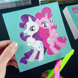 小马宝莉剪纸幼儿园手工diy制作卡片宝宝3到6岁4儿童女孩益智玩具