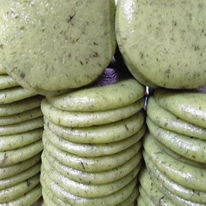 cb贵州特产篙菜粑粑手工纯糯米糍粑小米篙子粑粑清明菜粑艾篙棉菜