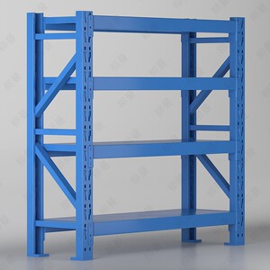 货架二手清仓包邮用储物架仓库重型角钢架快递平台展示白色铁架子