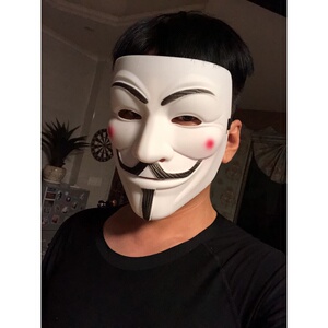 小丑面具v字仇杀队成人男全脸抖音万圣节cos化妆舞会派对v字.