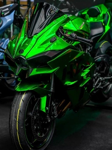 二手川崎h2r大蟒蛇n19摩托车跑车双缸水冷发动机电喷可上牌趴赛