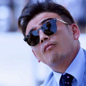 太阳镜男小包总杨烁同款明星眼镜飞行员式潮流无框墨镜女防紫外线