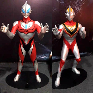 室外定制卡通动漫奥特曼雕塑大型摆件商场美公仔陈景观落地雕像