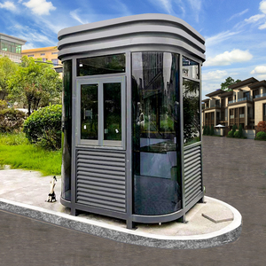 0036人付款淘宝现货钢结构岗亭保安亭户外移动门卫值班室成品收费治安