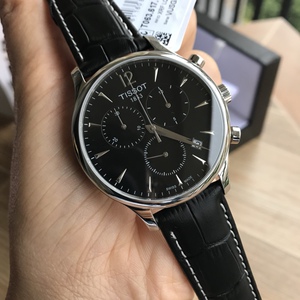现货 tissot天梭t063俊雅系列简约商务石英皮带手表男表