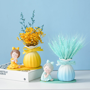 满天星ins网红桌面治愈少女心小物件卧室干花装饰品泡泡女孩摆件