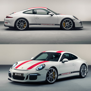 保时捷911车贴拉花 912gt3个性赛车贴纸 卡宴法拉利458汽车拉花