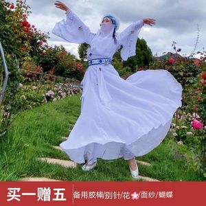 影视古装女香妃同款衣服还珠格格含香服装飘逸白显瘦抖音超火新品