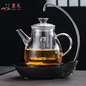 茗见耐高温玻璃蒸茶壶煮茶器全自动上水电炉电陶炉小茶炉茶具套装