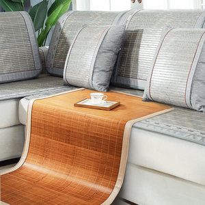 竹席垫沙发凉席夏季防滑坐垫子夏天款天然藤竹座垫皮沙发套罩定做