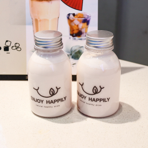 奶茶杯装网红 创意一次性pet塑料饮料瓶250ml喜茶mini瓶子pvc袋子150