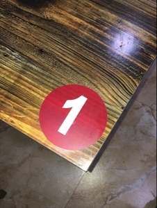 桌台号码贴网吧比赛超市牌桌防晒电脑pvc帖桌号数字贴序号牌餐台