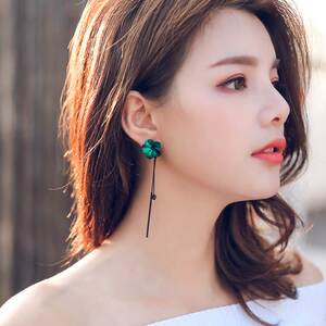 大耳垂适合带的耳环圆脸耳饰女韩版潮流行时尚秋冬季气质个性长款