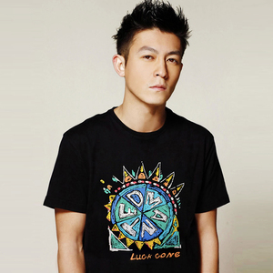 陈冠希潮牌短袖t恤男港风潮流印花宽松大码纯棉圆领半袖体恤ins夏