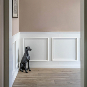 集成半墙装饰板快装板楼梯墙裙护墙板满墙实木电视背景墙白色扣板