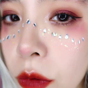 黛号网红眼妆亮钻泪钻眼角脸饰贴钻少女眉心泪痣贴闪钻泪滴舞台妆