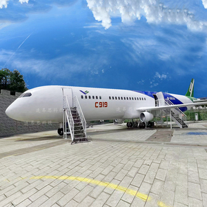 大型飞机模型飞机逃生训练舱客机教学模拟舱户外民航飞机餐厅民宿